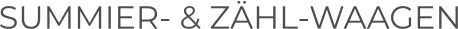 Summier- & Zähl-Waagen