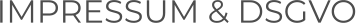 IMPRESSUM & DSGVO